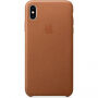 Originálne Apple kožené puzdro pre iPhone XS Max – sedlová hnedá