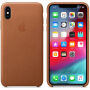 Originálne Apple kožené puzdro pre iPhone XS Max – sedlová hnedá