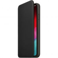 Originálne Apple Folio kožené puzdro pre iPhone XS Max – čierna