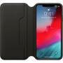 Originálne Apple Folio kožené puzdro pre iPhone XS Max – čierna