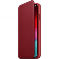 Originálne Apple Folio kožené puzdro pre iPhone XS Max – červená