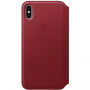 Originálne Apple Folio kožené puzdro pre iPhone XS Max – červená
