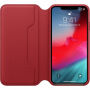 Originálne Apple Folio kožené puzdro pre iPhone XS Max – červená
