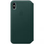 Originálne Apple Folio kožené puzdro pre iPhone XS Max – píniová zelená