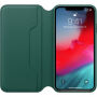 Originálne Apple Folio kožené puzdro pre iPhone XS Max – píniová zelená