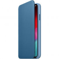 Originálne Apple Folio kožené puzdro pre iPhone XS Max – modrosivá