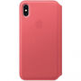 Originálne Apple Folio kožené puzdro pre iPhone XS Max – pivonková ružová