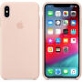 Originálny Apple silikónový kryt pre iPhone XS Max – piesková ružová