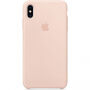 Originálny Apple silikónový kryt pre iPhone XS Max – piesková ružová