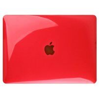 Lesklý transparentný kryt pre MacBook Pro 16" (A2485 / A2780 / A2991 / A3186 / A3403) - červený