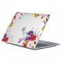 ENKAY lesklý transparentný kryt so vzorom pre MacBook Pro 16" (A2485 / A2780 / A2991 / A3186 / A3403) - ruže