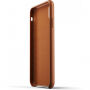 Mujjo Full Leather puzdro pre iPhone XS Max – žltohnedá