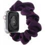 Tenký elastický remienok v štýle gumičky pre Apple Watch 42mm / 41mm / 40mm / 38mm - tmavofialový