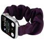 Tenký elastický remienok v štýle gumičky pre Apple Watch 42mm / 41mm / 40mm / 38mm - tmavofialový