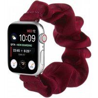 Tenký elastický remienok v štýle gumičky pre Apple Watch Ultra 49mm / 46mm / 45mm / 44mm / 42mm - vínový