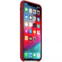 Originálne Apple kožené puzdro pre iPhone XS – červená