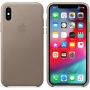 Originálne Apple kožené puzdro pre iPhone XS – dymová