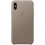 Originálne Apple kožené puzdro pre iPhone XS – dymová