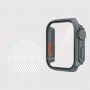 Puzdro v štýle Watch Ultra s tvrdeným sklom pre Apple Watch 41 mm - sivé