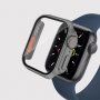 Puzdro v štýle Watch Ultra s tvrdeným sklom pre Apple Watch 40 mm - sivé