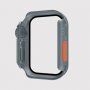 Puzdro v štýle Watch Ultra s tvrdeným sklom pre Apple Watch 40 mm - sivé