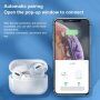 WK A3 PRO bezdrôtové Bluetooth slúchadlá s nabíjacím puzdrom pre Apple zariadenia - biela