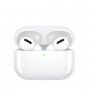 WK A3 PRO bezdrôtové Bluetooth slúchadlá s nabíjacím puzdrom pre Apple zariadenia - biela