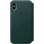 Originálne Apple Folio kožené puzdro pre iPhone XS – píniová zelená