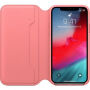 Originálne Apple Folio kožené puzdro pre iPhone XS – pivonková ružová