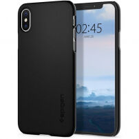 Spigen Thin Fit kryt pre iPhone XS/X – čierna