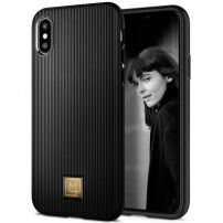 Spigen La Manon Classy kryt pre Apple iPhone XS/X – čierna