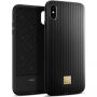 Spigen La Manon Classy kryt pre Apple iPhone XS/X – čierna