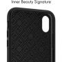 Spigen La Manon Classy kryt pre Apple iPhone XS/X – čierna