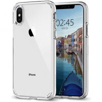 Spigen Ultra Hybrid kryt pre Apple iPhone XS/X – číry