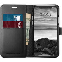 Spigen Wallet S puzdro pre Apple iPhone XS/X – čierna