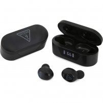 Guess True Wireless Triangle Logo bezdrôtové slúchadlá pre zariadenia Apple - čierna