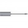 BELKIN 6 v 1 hub 4K HDMI / USB-C PD 3.0 / 2× USB-A 3.0 / RJ45 / SD čítačka s konektorom USB-C pre iPad / MacBook - strieborný