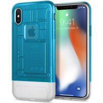 Spigen Classic C1 puzdro pre Apple iPhone X – modrá
