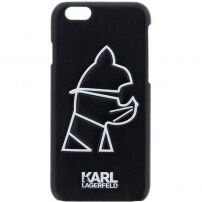 Karl Lagerfeld Head Punk puzdro pre iPhone 6 / 6S – čierna