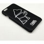 Karl Lagerfeld Head Punk puzdro pre iPhone 6 / 6S – čierna