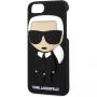 Karl Lagerfeld Karl Body puzdro pre iPhone SE (2020/2022) / 8 / 7 – čierna