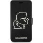 Karl Lagerfeld K-Punk Book puzdro pre iPhone 7 Plus/8 Plus – čierna