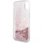 Karl Lagerfeld Peek a Boo Glitter puzdro pre iPhone X – zlatá