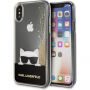 Karl Lagerfeld Choupette Sunglass puzdro pre iPhone X – zlatá