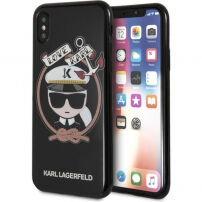 Karl Lagerfeld Karl Sailor puzdro pre iPhone X – čierna