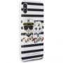 Karl Lagerfeld Sailor Stripes puzdro iPhone X – čierna