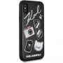Karl Lagerfeld Pins puzdro pre iPhone X – čierna