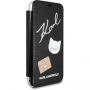 Karl Lagerfeld Pins Book puzdro iPhone X – čierna