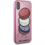 Karl Lagerfeld Paris Glitter puzdro pre iPhone X – ružová