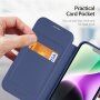 DUX DUCIS Skin X flipové puzdro s MagSafe pre iPhone 14 Plus - tmavomodré